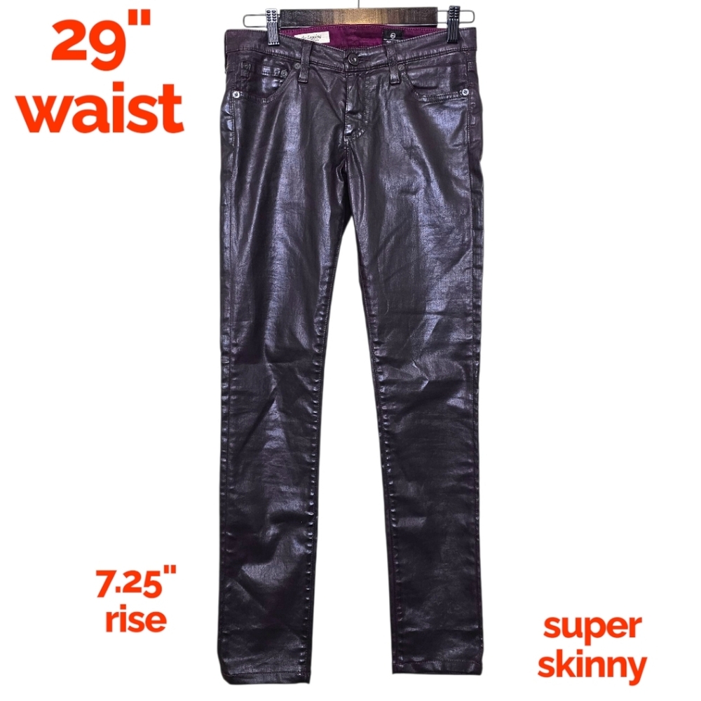 AG Adriano Goldschmied - Women's Legging Super Skinny Jean - Burgandy 29" waist
